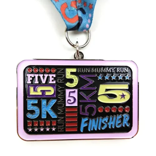 5K-Финишер-Медаль-Бег-Мумия-Бег-Медаль