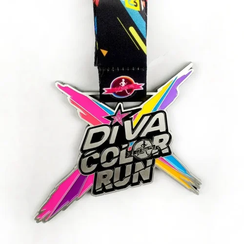 Индивидуальный образец медали Diva Color Run