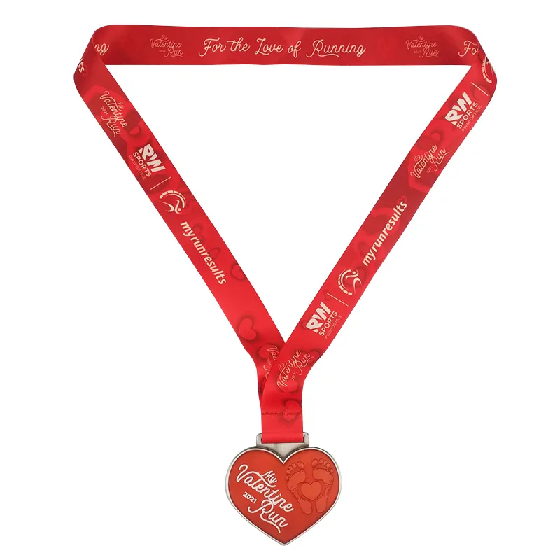 Bespoke Valentines Run Medal