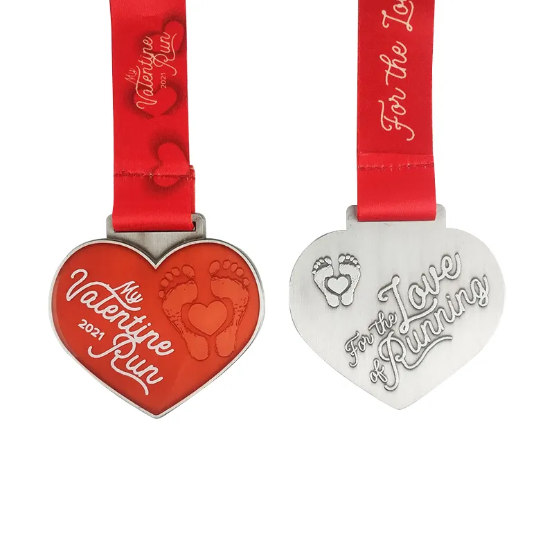 Custom Valentines Run Medals