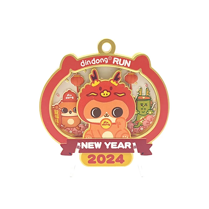 Custom New Year Running Medals