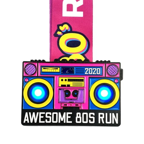 Medalha intermitente de corrida personalizada