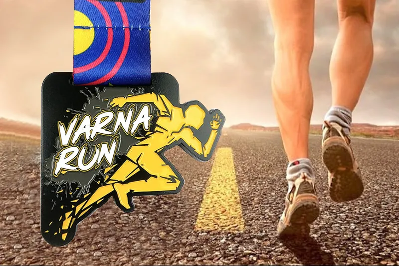 Přizpůsobený reliéfní design běžecké medaile 5K