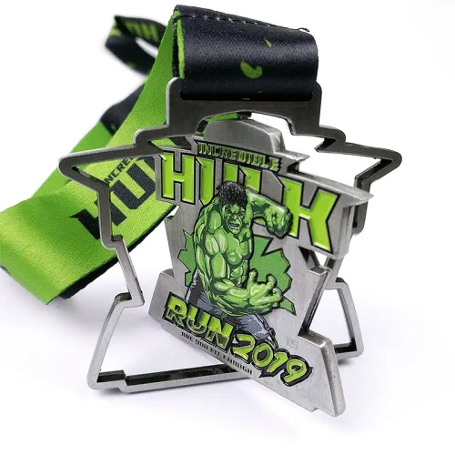 Marvel afgedrukt 3D Spinner Hulk medaille (6)