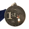 Antique Brass Besedilo reliefno Creative Golf medalje