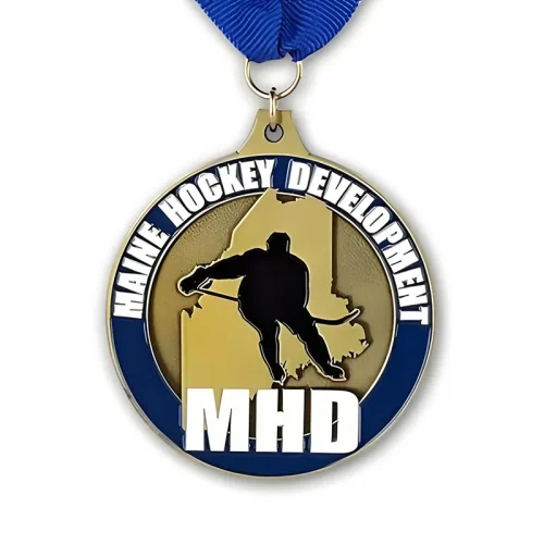 Médaille d'événement de hockey gravée sur mesure