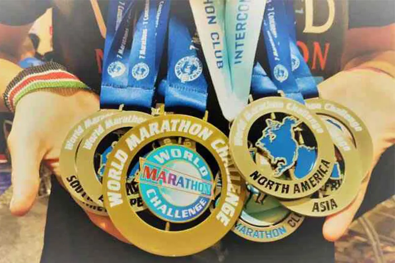 Medaglia per maratona con incisione personalizzata