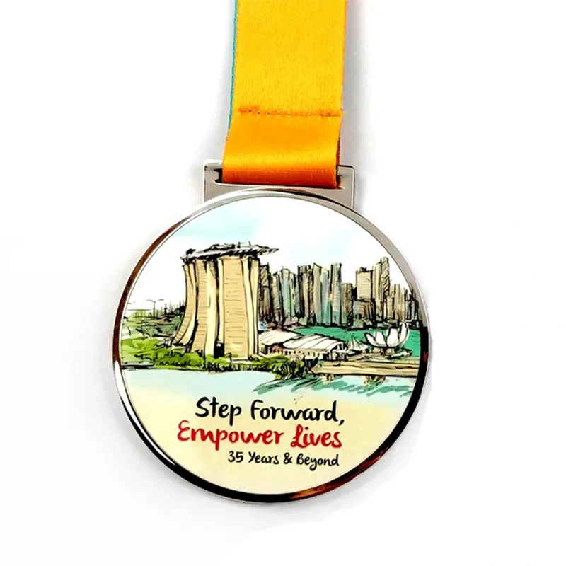 Médaille souvenir personnalisée de 3 pouces imprimée aux UV