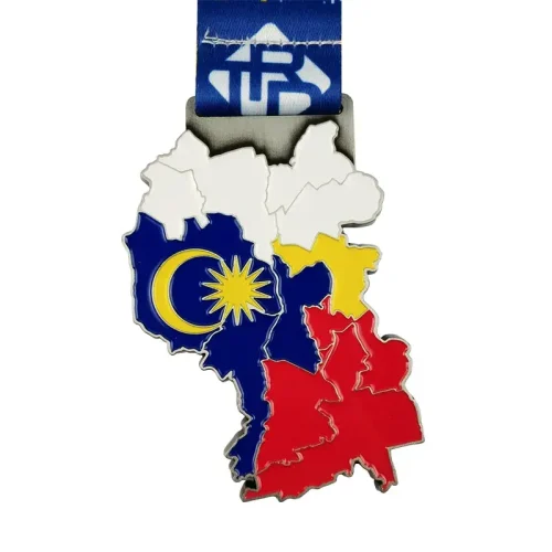 定制锌合金地图勋章