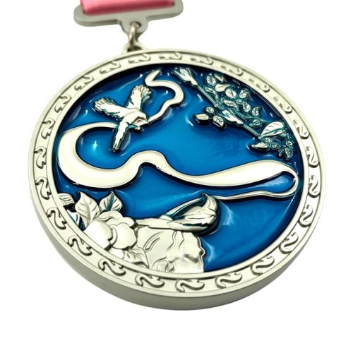 Round 3D Die-cast Virtual Running Finishing Medal