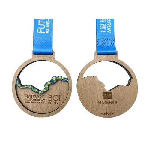 Medalla de madera ecológica
