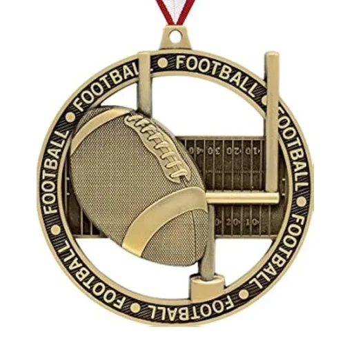 Médaille de football en métal personnalisée