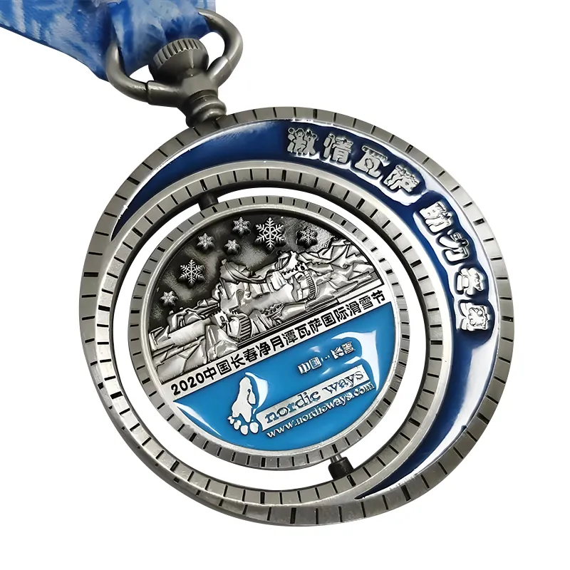 3 Ihches Zinc Alloy Spinning Medal (Médaille de filature en alliage de zinc)