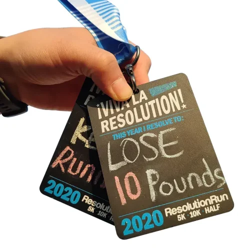 Customized Function Writable Chalk Board Medal