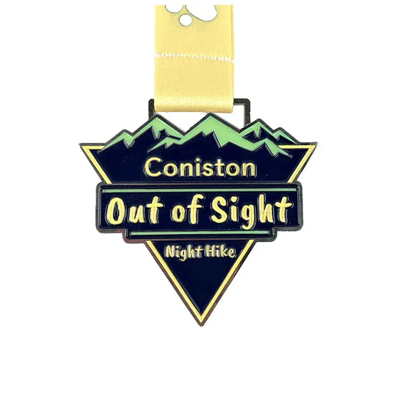 Customized Glowing Night Hike Medal