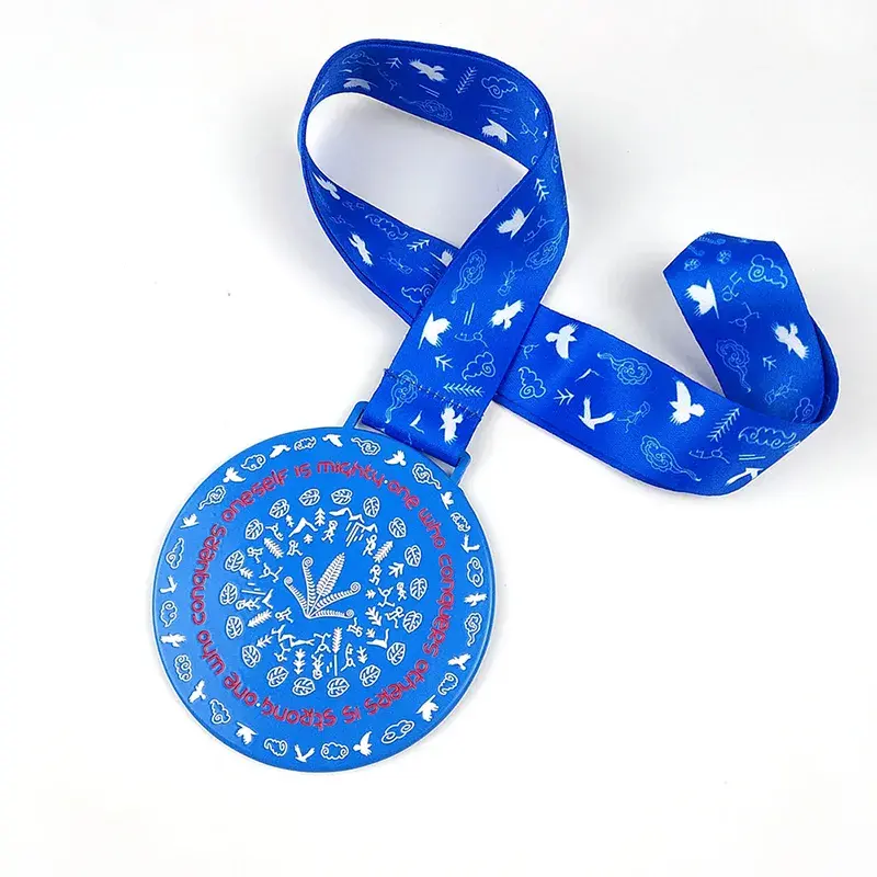 OEM Zinc Alloy Color Spray Running Medal