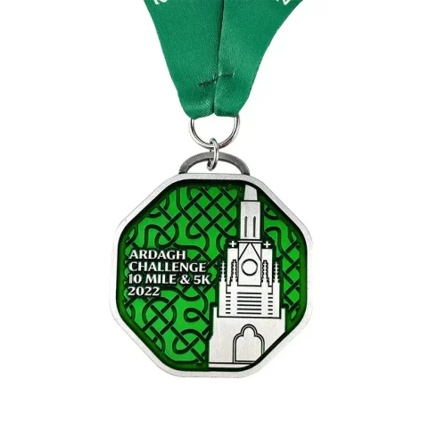 Customized Zinc Alloy Soprt Medal Filled with Soft Enamel