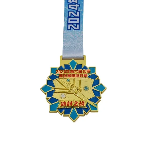 Médaille d'aviron gravée sur mesure pour les courses et les clubs