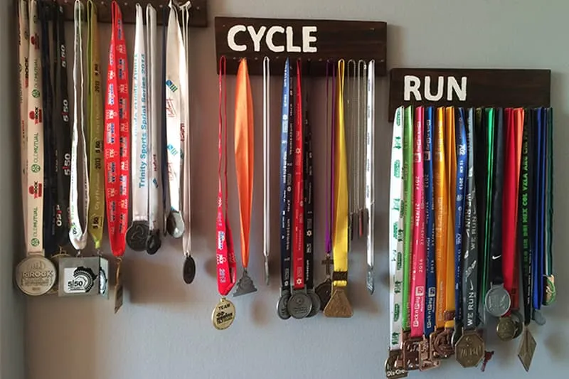 Wooden Medal Display Case
