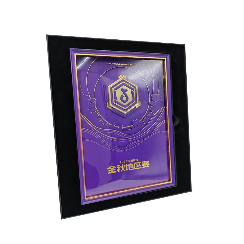 Tiktok Metallic Medallion Insert Color Printed Plaque