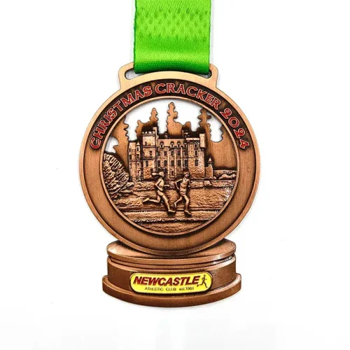 Medalla Trofeo Vintage Latón Antiguo