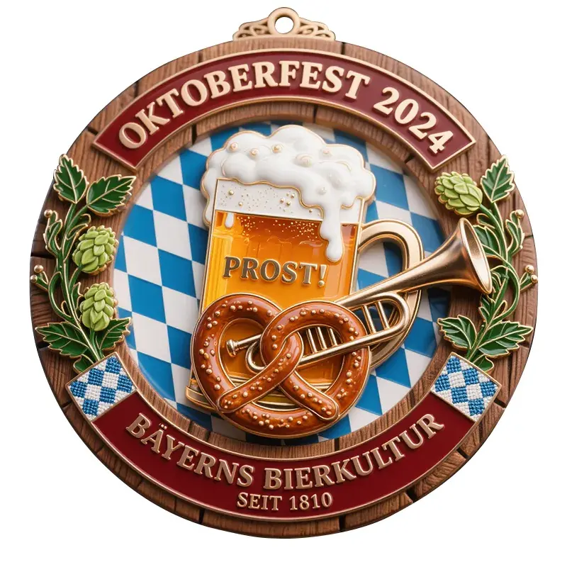 Local Specialty Festival Awards - Germany Oktoberfest Medals Customization (Médailles de l'Oktoberfest en Allemagne)