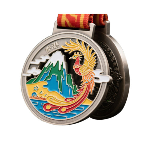 Soft Enamel Climbing Finishing Medal