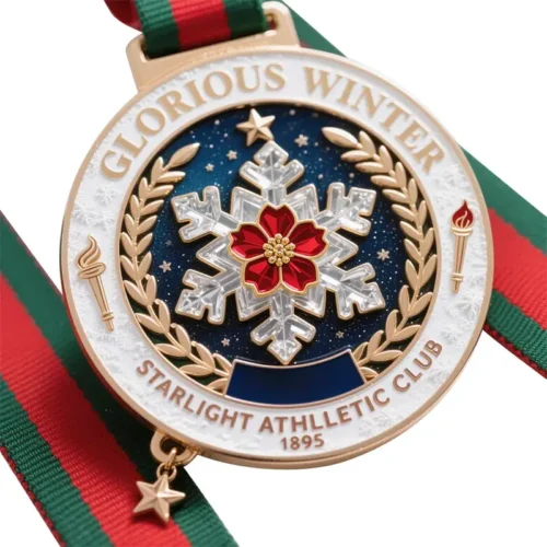 Winter Snowflakes Athletic Club Medal