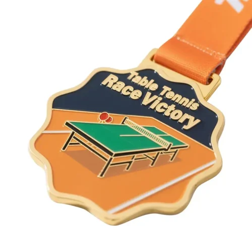 Specialised Ping-pong Table Tennis Race Award Medallion