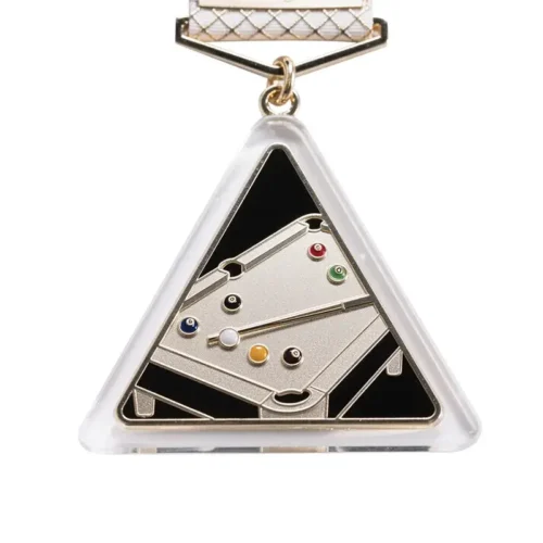 2.75 Billiards Crystal Awards Medallion with Custom Ribbon