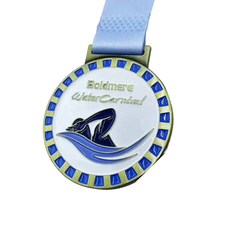 Antique Metallic Plating Boldmere Water Carnival Swimming Medal