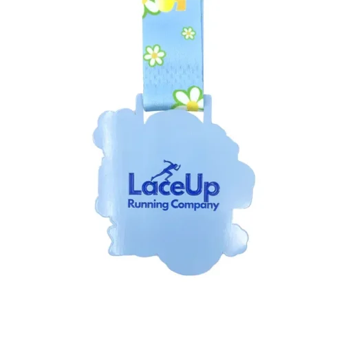 Bespoke Metallic 5K Award Medal with Soft Enamel and UV Printing Design