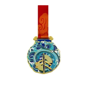 Shanghai Rowing Racing Zinc Alloy Slider Medal