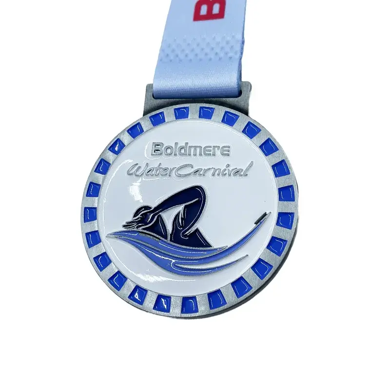 Soft Enamel Boldmere Water Carnival Swimming Medal