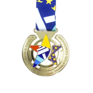 Zinc Alloy PowerLifting Championship Award Medal