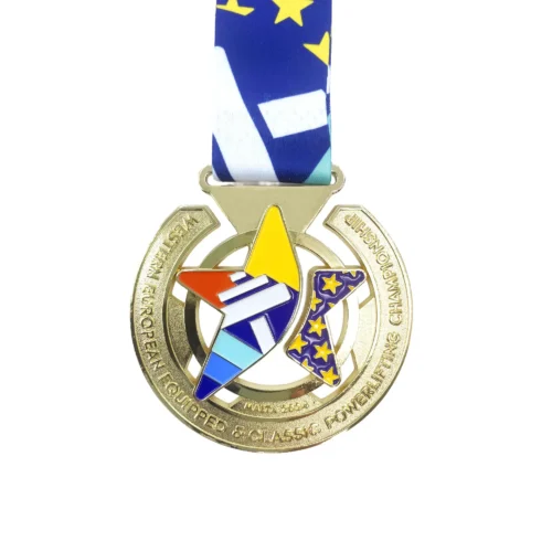 Zinc Alloy PowerLifting Championship Award Medal